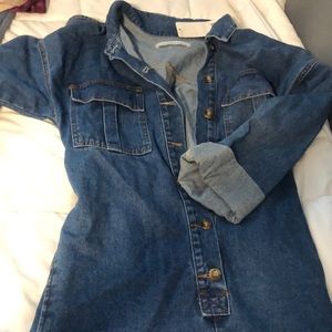 Denim romper